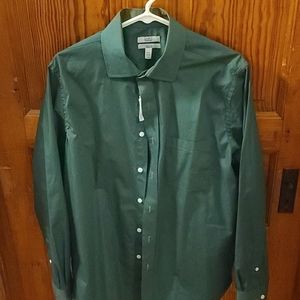 Croft & Barrow Dark Green Dress Shirt 15 1/2 34/35